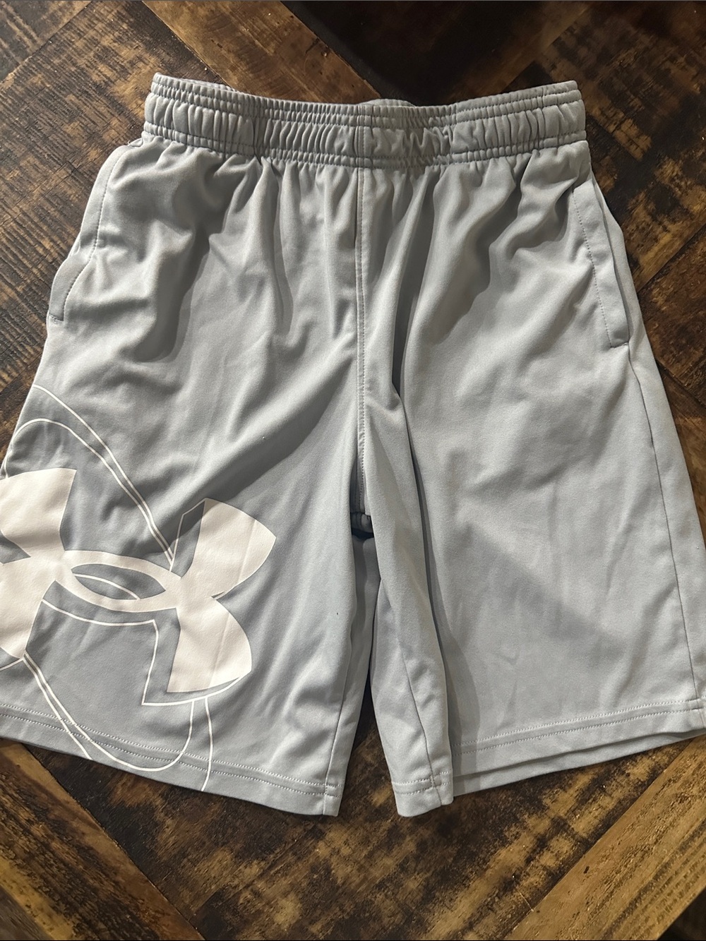Under Armour Boy’s Light Gray Performance Shorts